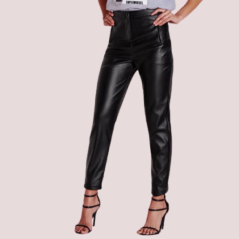 Faux Leather Cigarette Pants